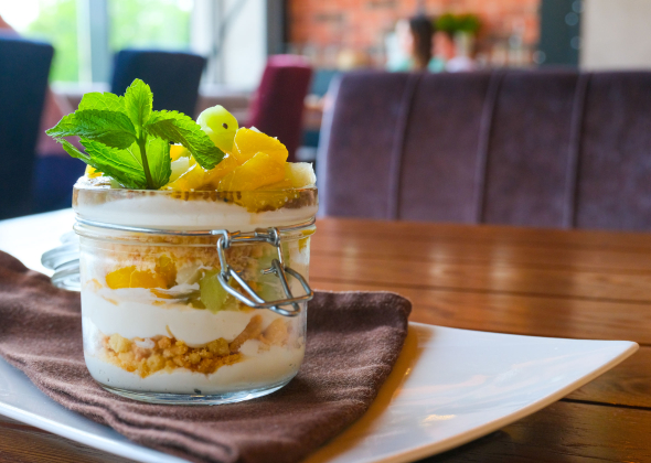 Тропический салат со сливками