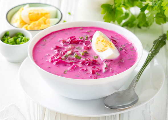 Литовский холодный борщ