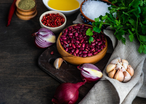 Салат из красной фасоли