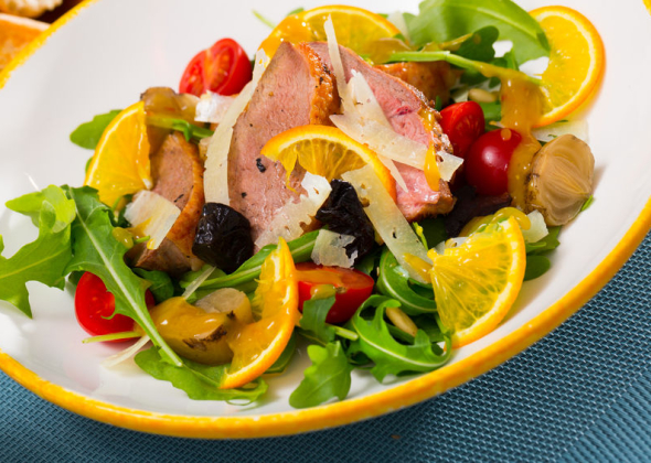 Салат с уткой