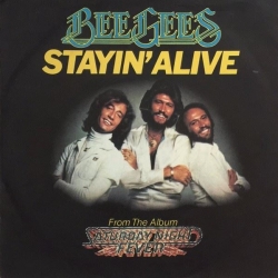 Обложка трека "Bee Gees - Stayin' Alive"
